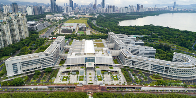 熊琰 《俯瞰香港大学深圳医院》