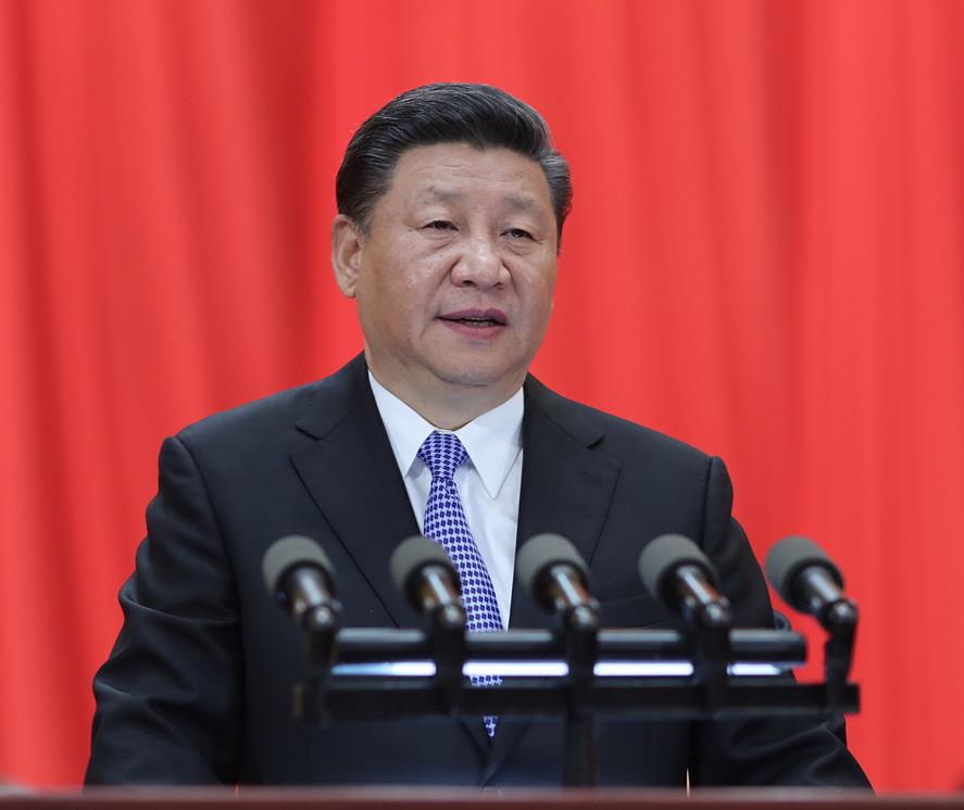 5月4日，纪念马克思诞辰200周年大会在北京人民大会堂隆重举行。中共中央总书记、国家主席、中央军委主席习近平在大会上发表重要讲话。（图片来自：新华网）