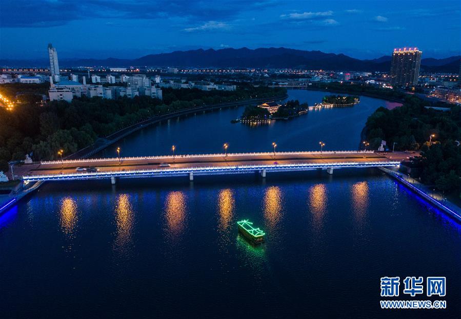 （美丽中国）（5）浙江东阳：扮靓城市夜景 打造城市新景观