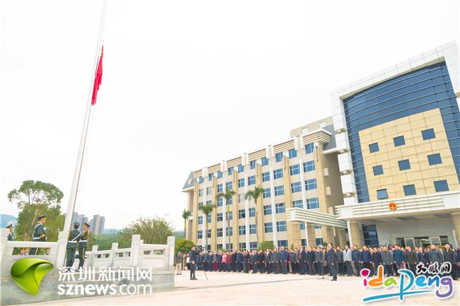 大鹏新区举行2019年新年升旗仪式