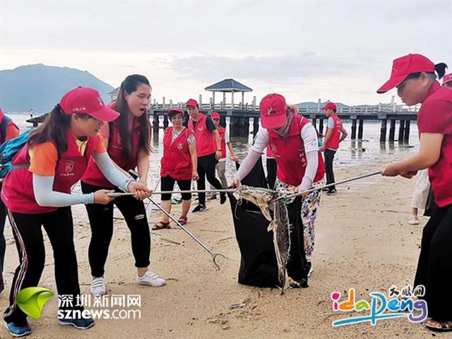 绿色生态  共建有你——大鹏新区开展“6•5”世界环境日志愿服务活动