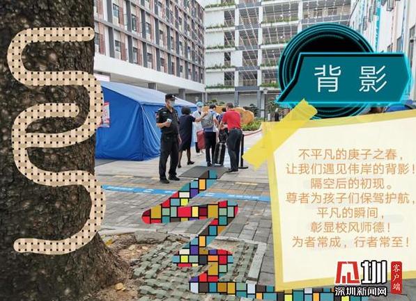 一张“背影”照片引发的热议 同学们说：回家真好！