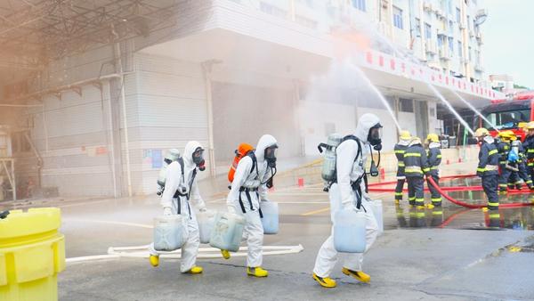 航城：举行危险化学品事故综合应急演练