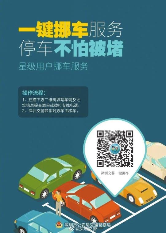 “一键挪车”上微信 深圳交警推出星级用户新功能