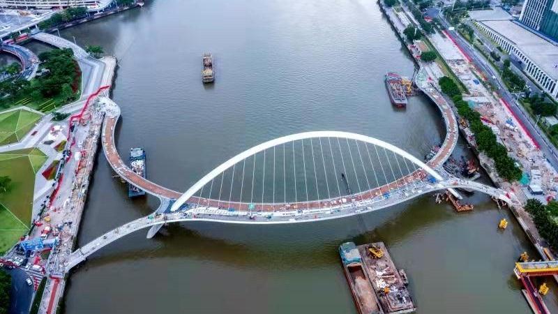 官宣！广州首座珠江两岸人行桥6月25日正式开通，市民可预约登桥