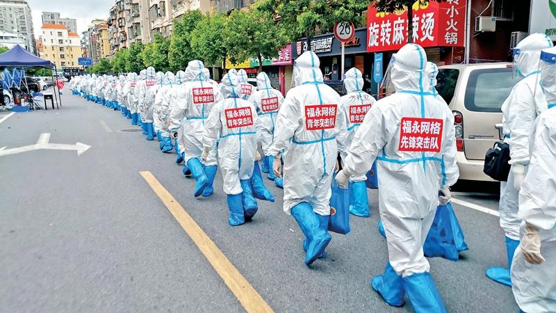 福永网格：防疫硬队伍 居民“好管家”