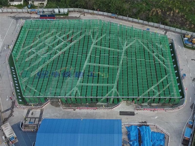 全省首创！海珠区推广建筑基坑绿幕覆盖防尘降噪