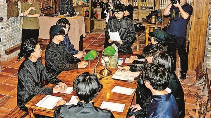 清平古墟党群服务中心打造“党建+影视”红色阵地
