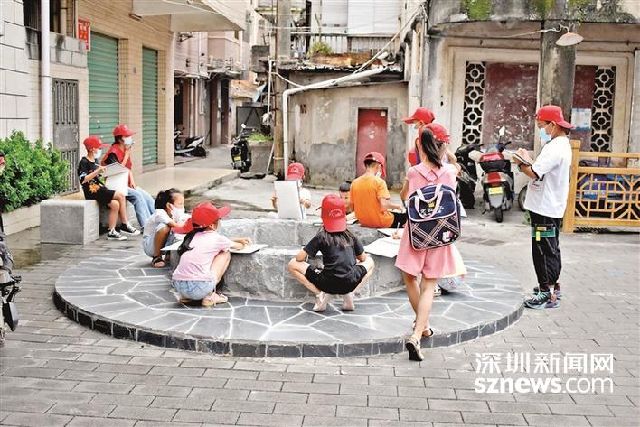 楼村青少年手绘家乡地图