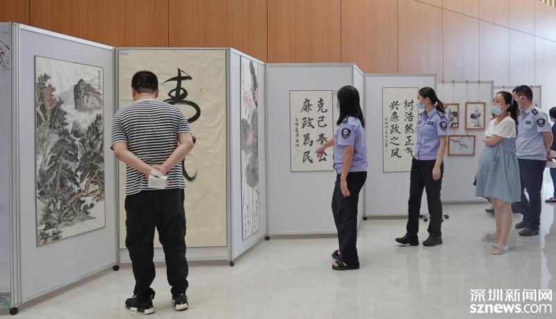 翰墨颂廉洁 新湖街道举办廉政主题书画展