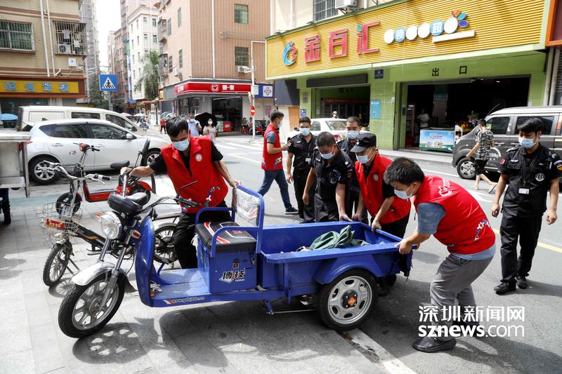 合水口社区整治交通乱象 助力文明城市创建水平再提升