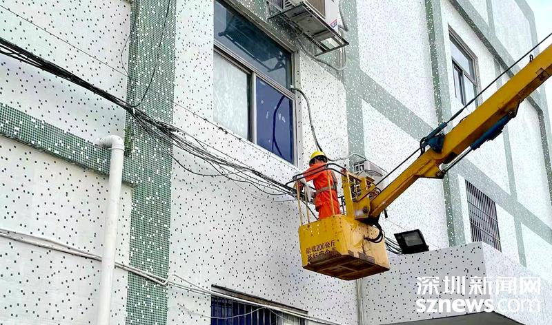 玉塘街道开展“空中飞线”专项整治行动