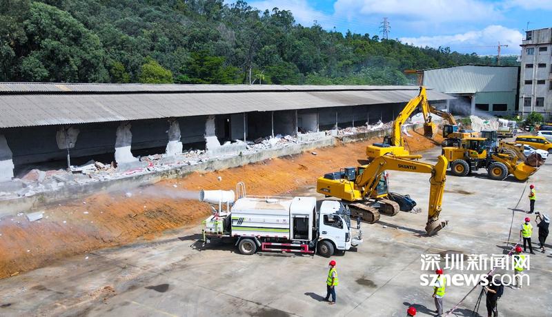 马田街道薯田埔连片产业用地开启“第一拆”