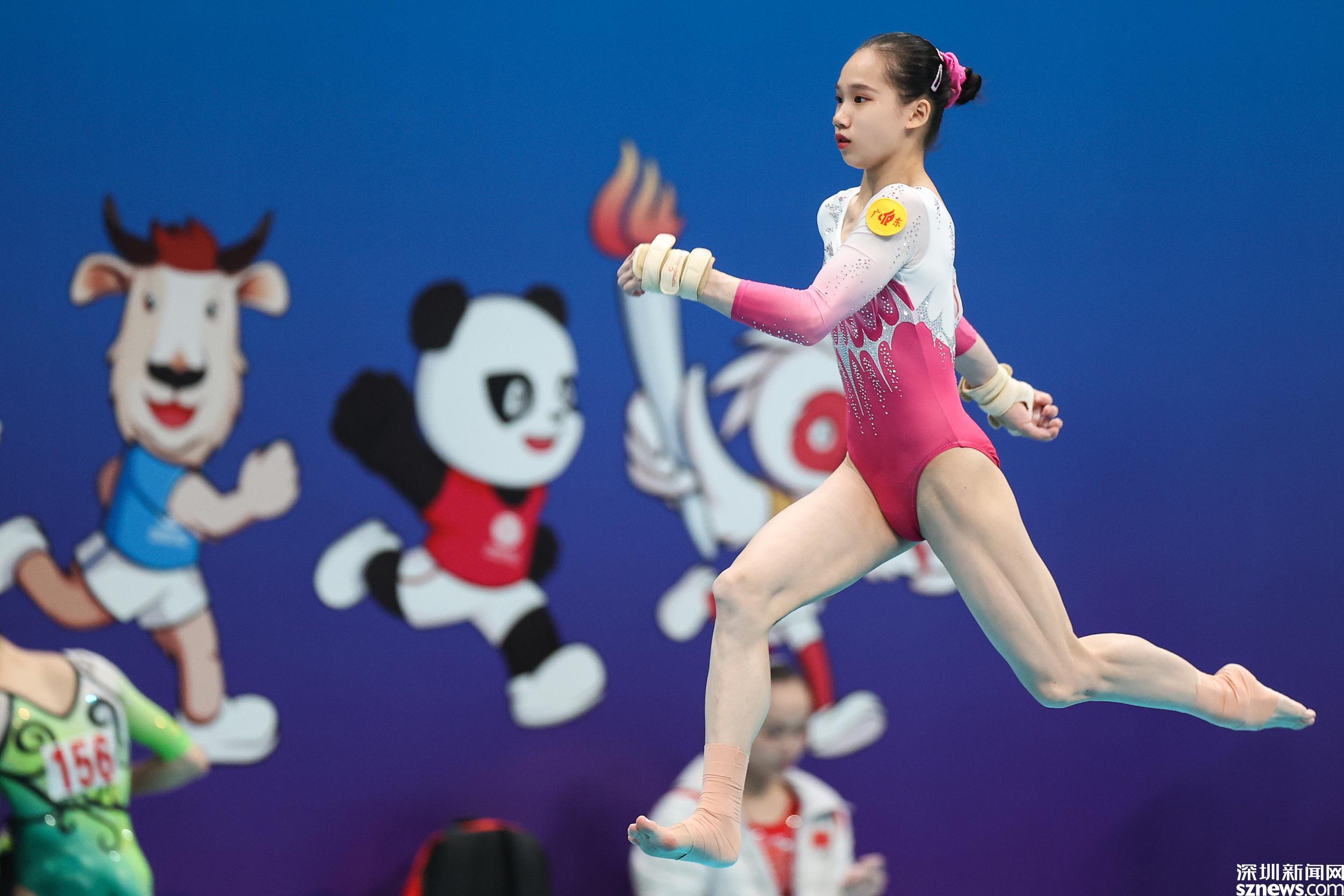 欧钰珊毕青青全运会上获体操女子团体冠军她们都是华新小学校友