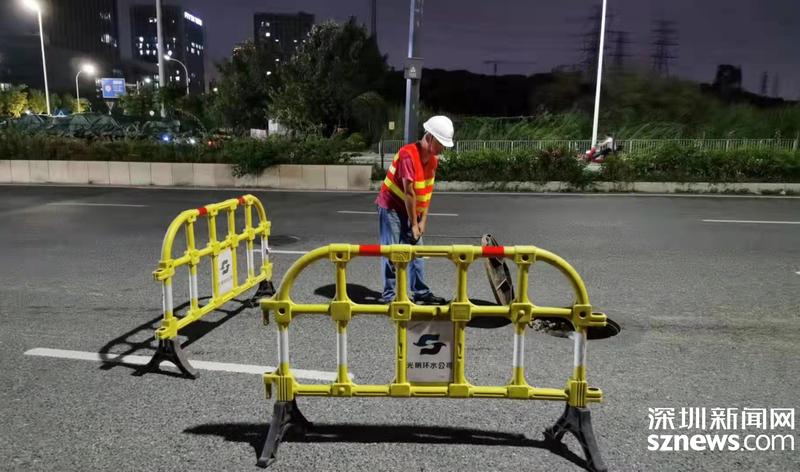 光明环境水务公司全力以赴迎战台风“圆规”