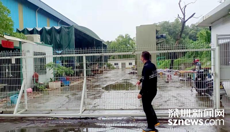 马田街道全员防御台风 守护辖区平安