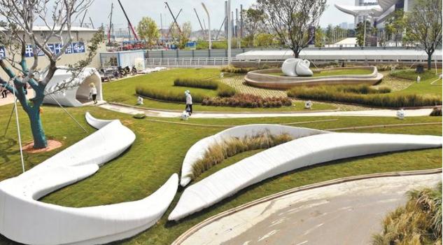 3D“打印”公园正处于灯光调试阶段