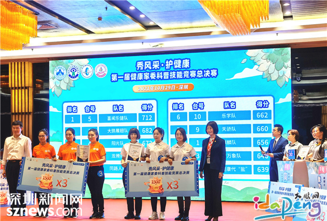 大鹏代表队获二等奖！深圳市第一届健康家委科普技能竞赛顺利举行