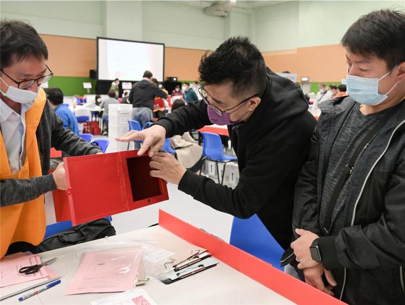 香港选举事务处为立法会换届选举工作人员开展演练