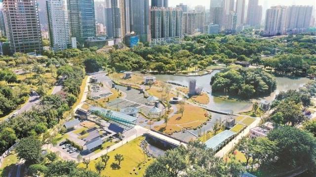 水质净化厂“隐身”公园下