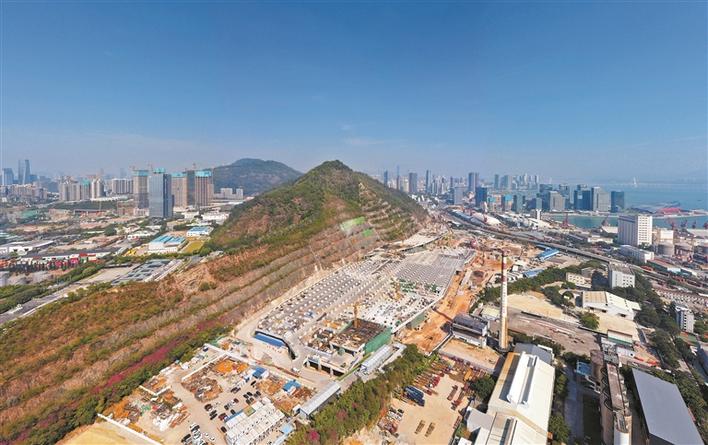 深圳在建规模最大的地铁停车场：赤湾停车场