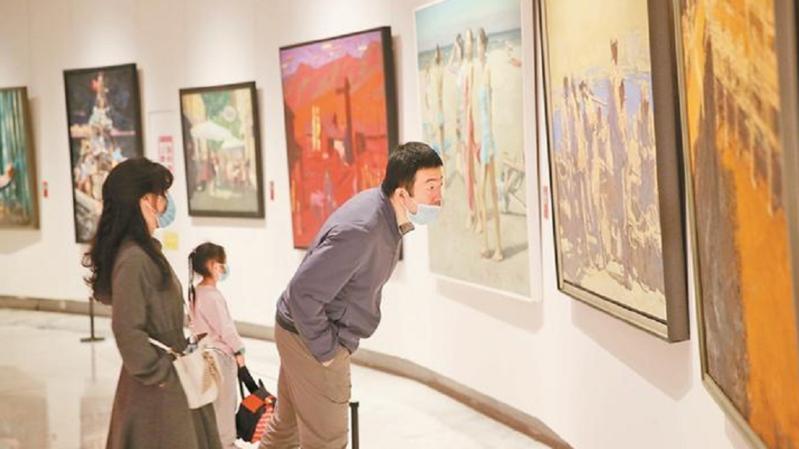 “奋进粤港澳大湾区”作品展巡展至深圳 140余件画作勾勒大湾区图景