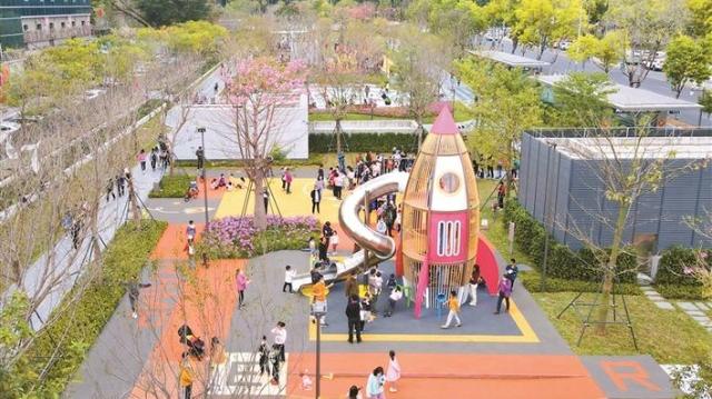 8座社区公园串起3公里“绿色绸带” 上步绿廊公园带整体开放