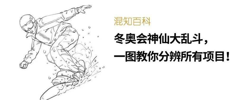 冬奥会神仙大乱斗，一图教你分辨所有项目！