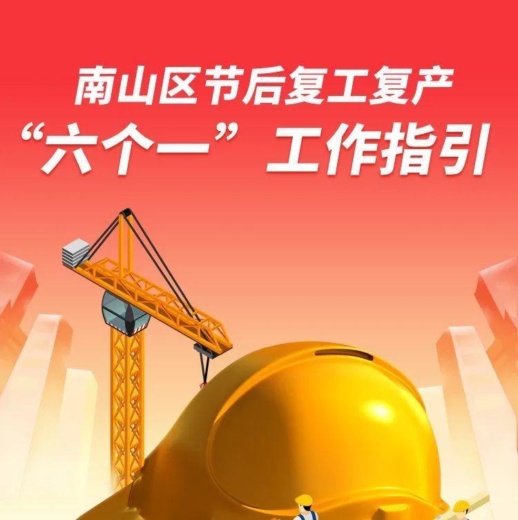 南山区企业复工复产“六个一”工作指引