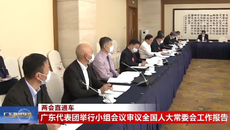 广东代表团举行小组会议审议全国人大常委会工作报告