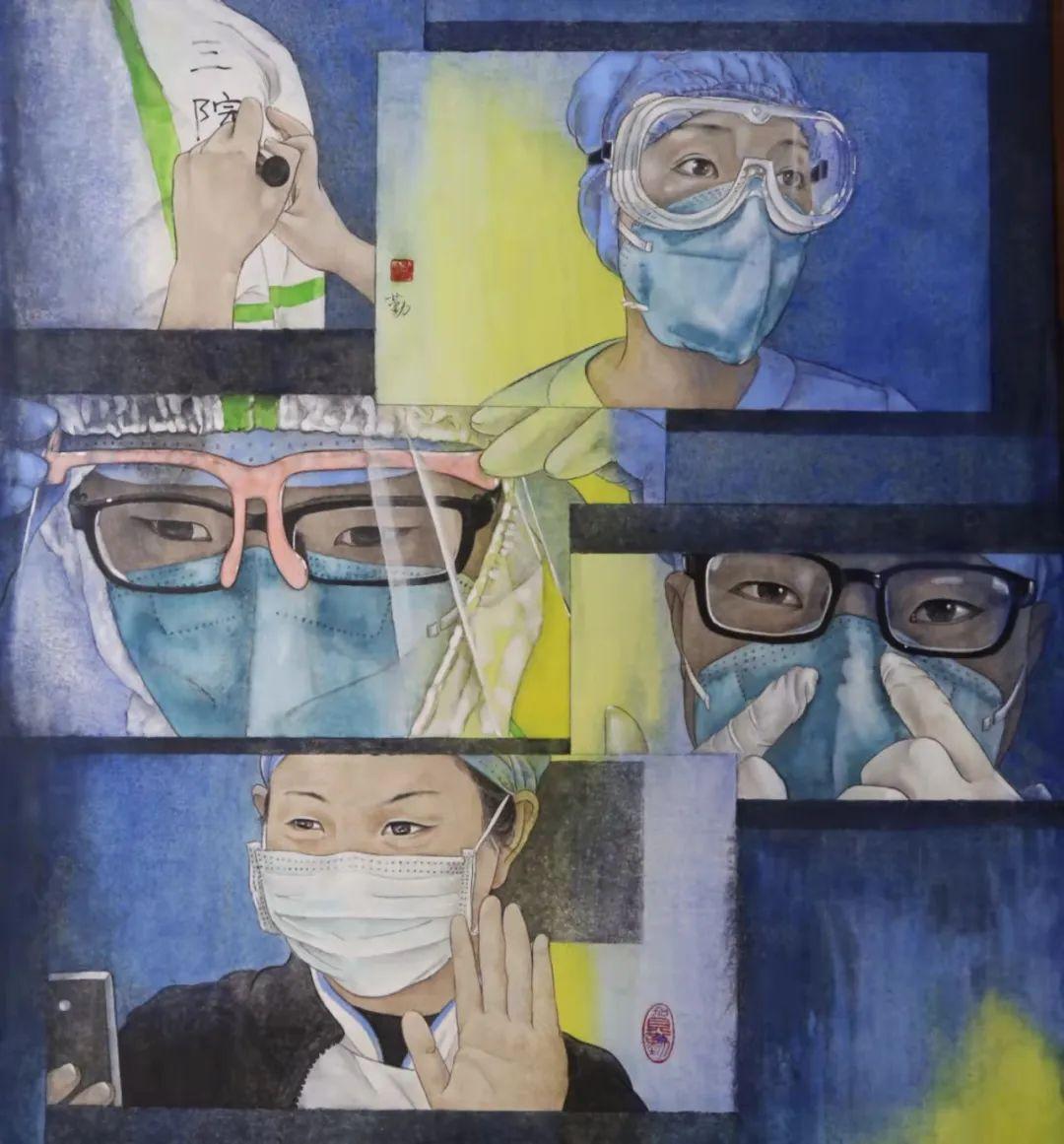 罗湖抗疫美术再现人性光亮凝心聚力抗疫