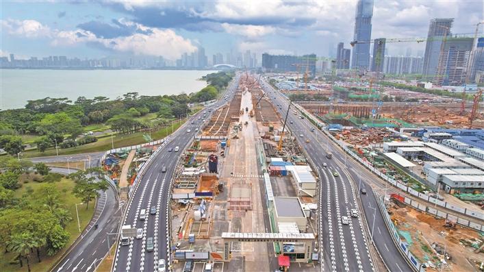 加速度！深圳27个主体标段项目建设可期 滨海大道下沉改造、妈湾跨海通道等工程全力推进