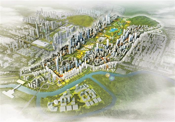一批大项目正拓土动工，环中心公园活力圈加快推进“空间再造” ​福田将崛起世界级城市新客厅