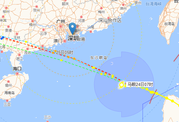 台风“马鞍”预计25日在广东中西部沿海地区登陆