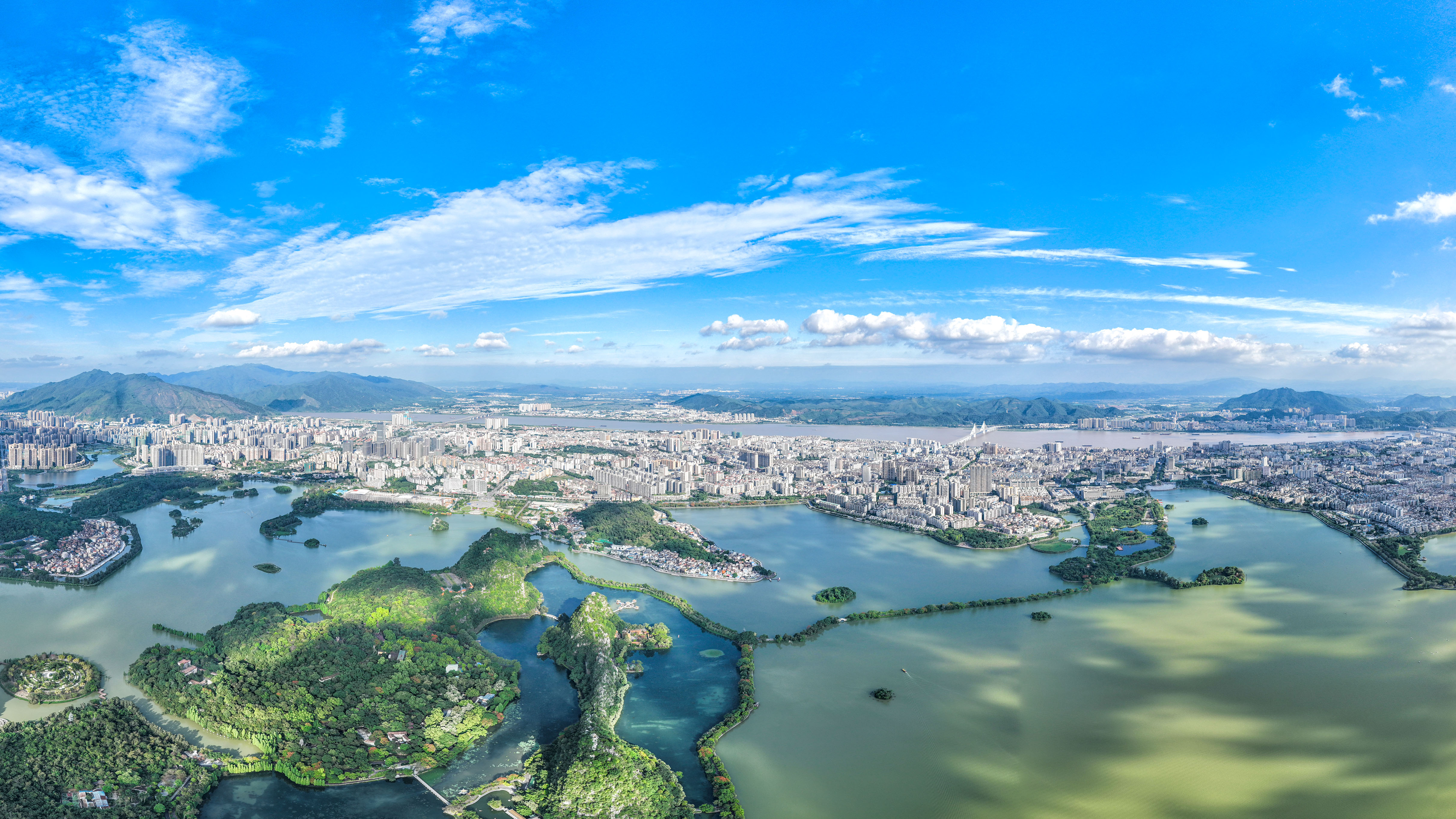 航拍大湾区建设湾区现代新都市肇庆活力迸发