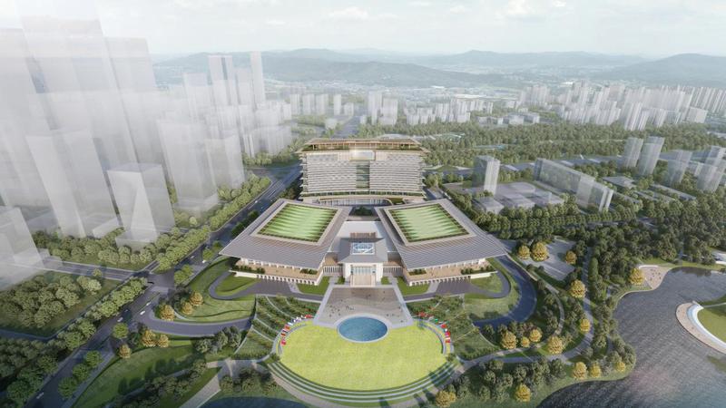 深圳国际交流中心建设开启“加速度” 建成后将成地标性建筑力作