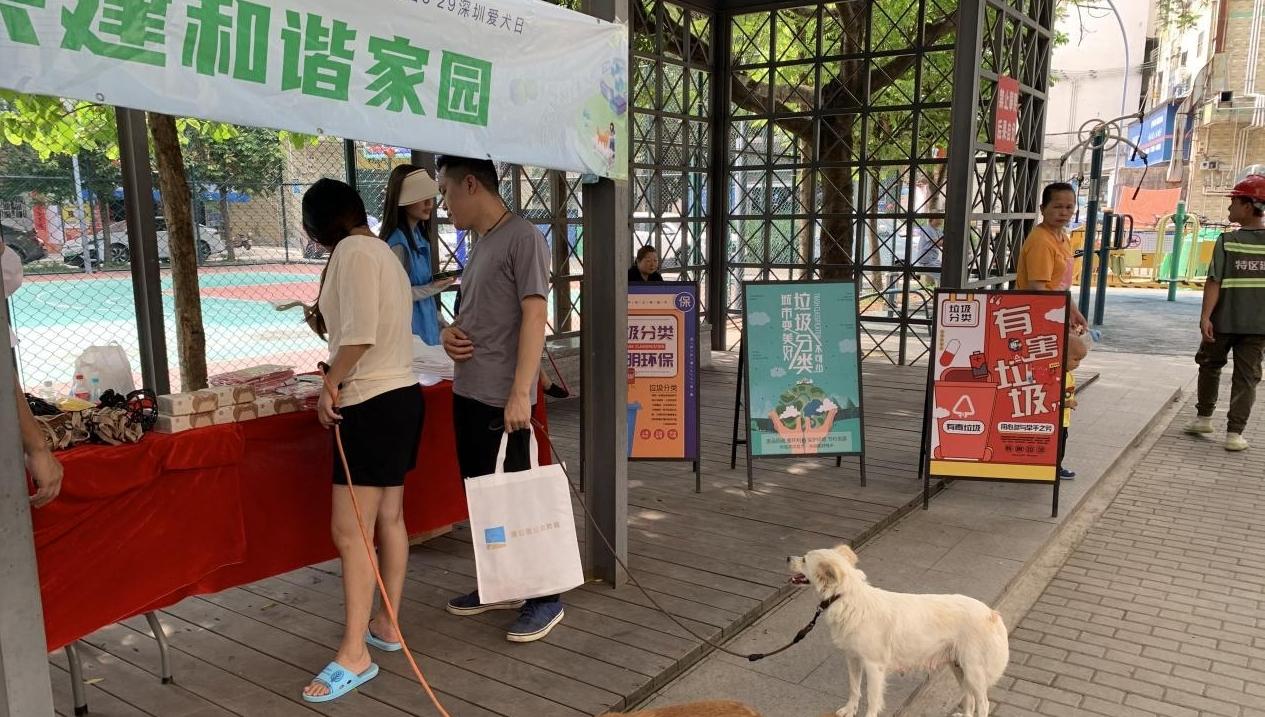 龙田街道开展文明养犬宣传活动