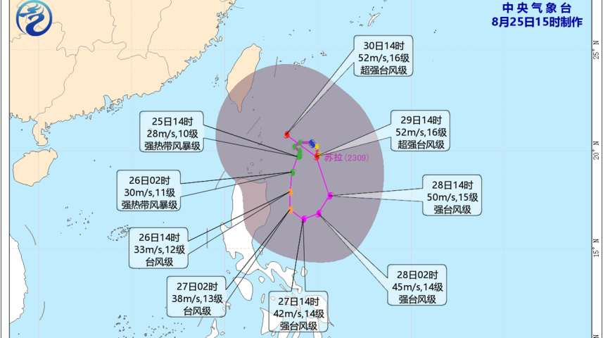 “苏拉”“达维”双台风已经出现  本周末深圳的天气又将如何