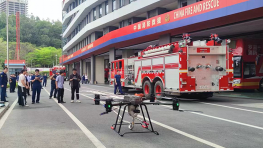 深圳市突发事件应急委员会办公室组织超高层建筑灭火无人机实战应用测试