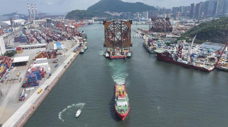 海事保障“深圳制造”万吨级海上平台导管安全出港