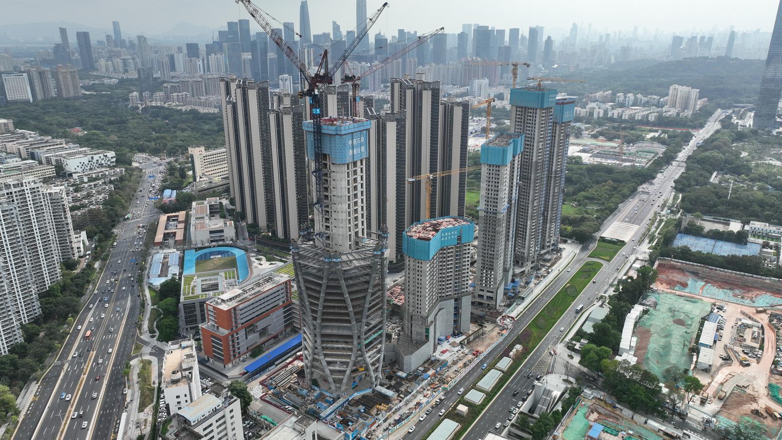 航拍深圳|358米湾区智慧广场最新建设进展！