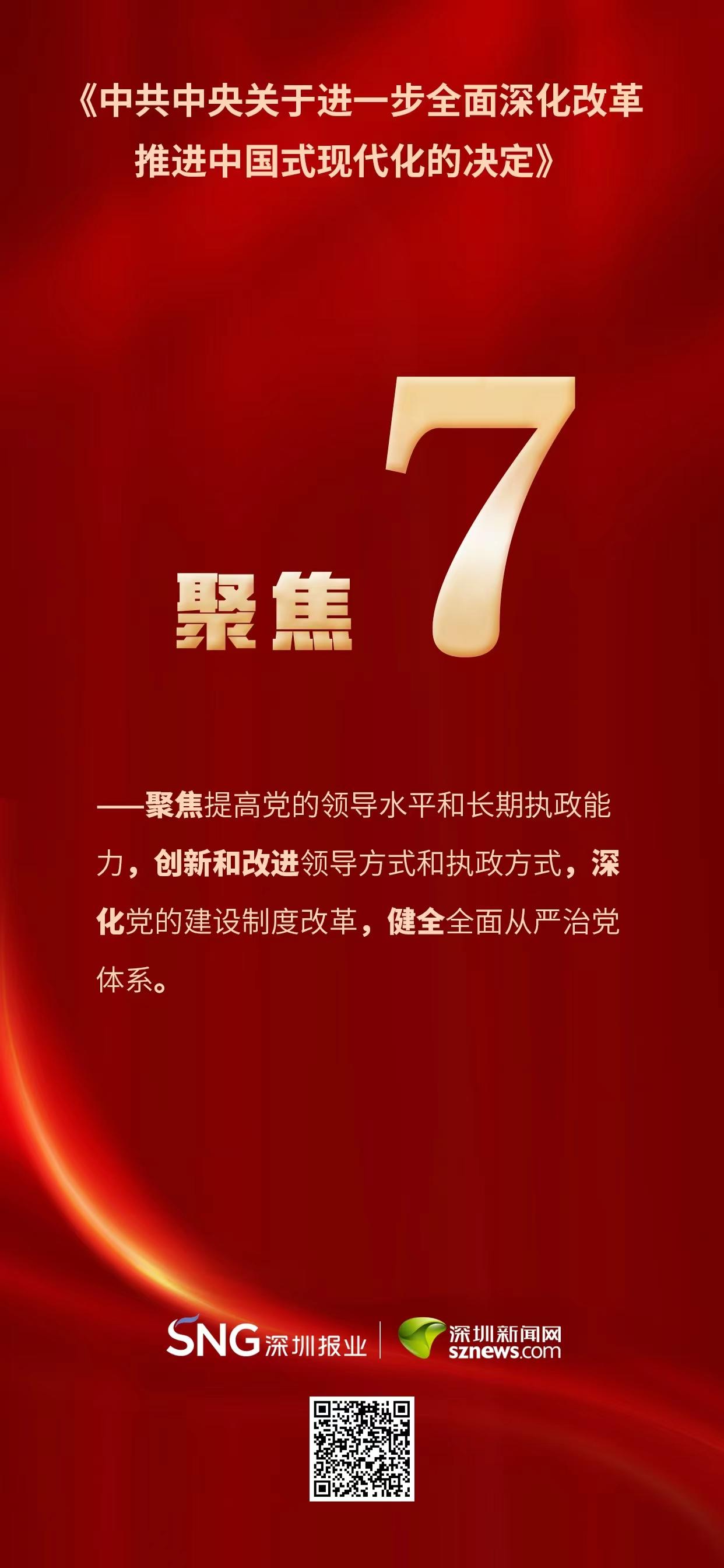 《中共中央关于进一步全面深化改革 推进中国式现代化的决定》七个聚焦_深圳新闻网