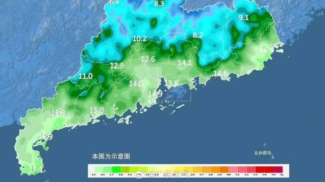 新一股中等强度冷空气本周末影响广东