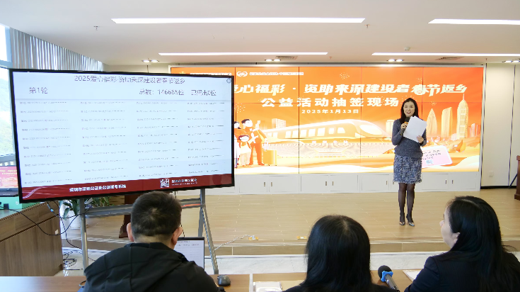 “爱心福彩·资助来深建设者春节返乡公益活动”抽签揭晓 1100人中签