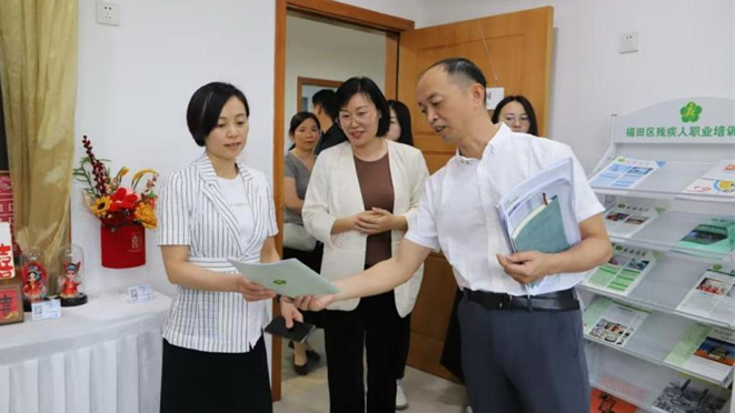 广东省残联调研福田区残疾人就业创业生态基地：科技赋能助力逐梦前行