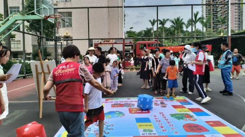 坪地中心社区开展沉浸式防灾减灾科普活动