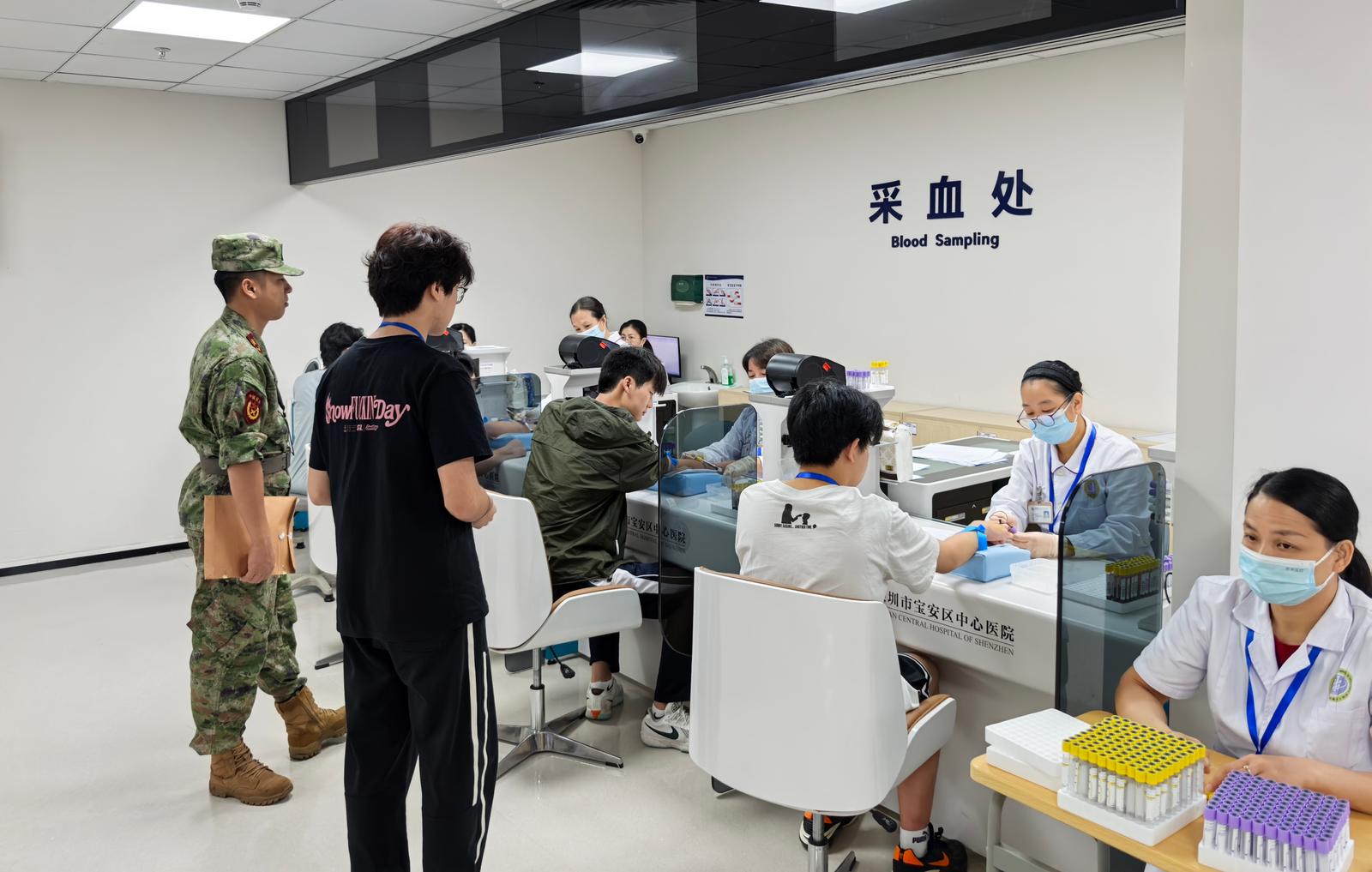 沙井街道开展2025年下半年征兵体检工作