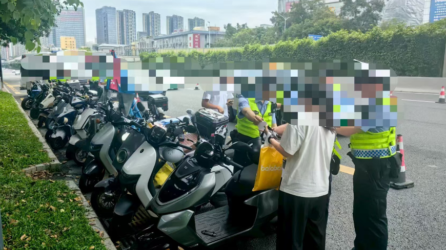 横岗街道开展“链网净道行动”整治非法营运