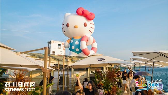 萌力来袭！大型Hello Kitty登陆深圳大鹏