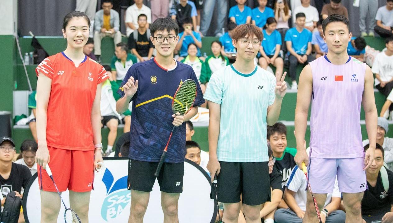 国羽高昉洁、陆光祖在深圳理工大学“打”起来了